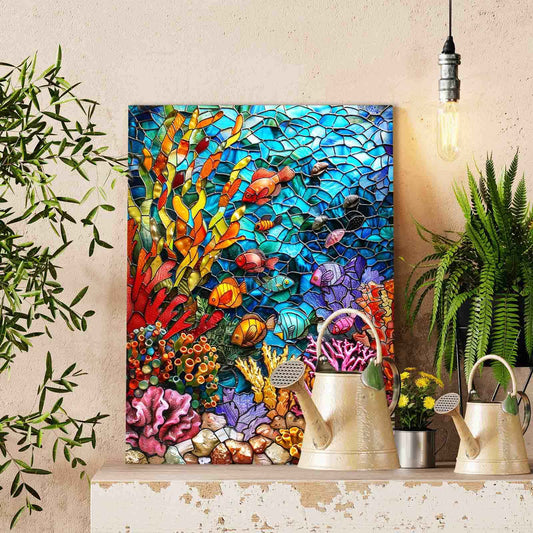 Colorful Coral Reef Paint by Numbers