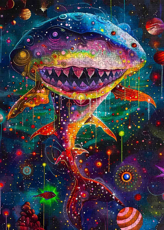 Cosmic Shark Jigsaw Puzzle