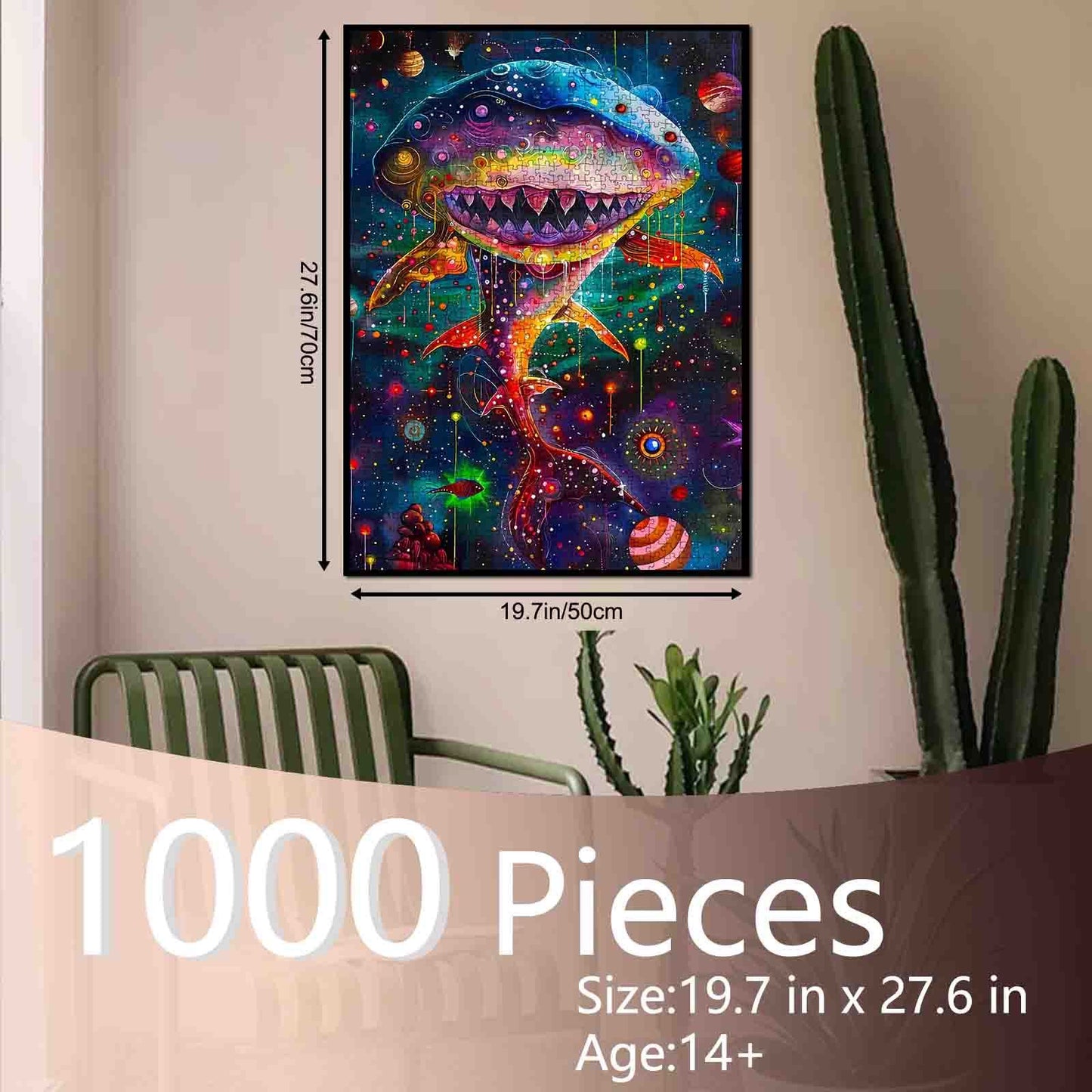Cosmic Shark Jigsaw Puzzle