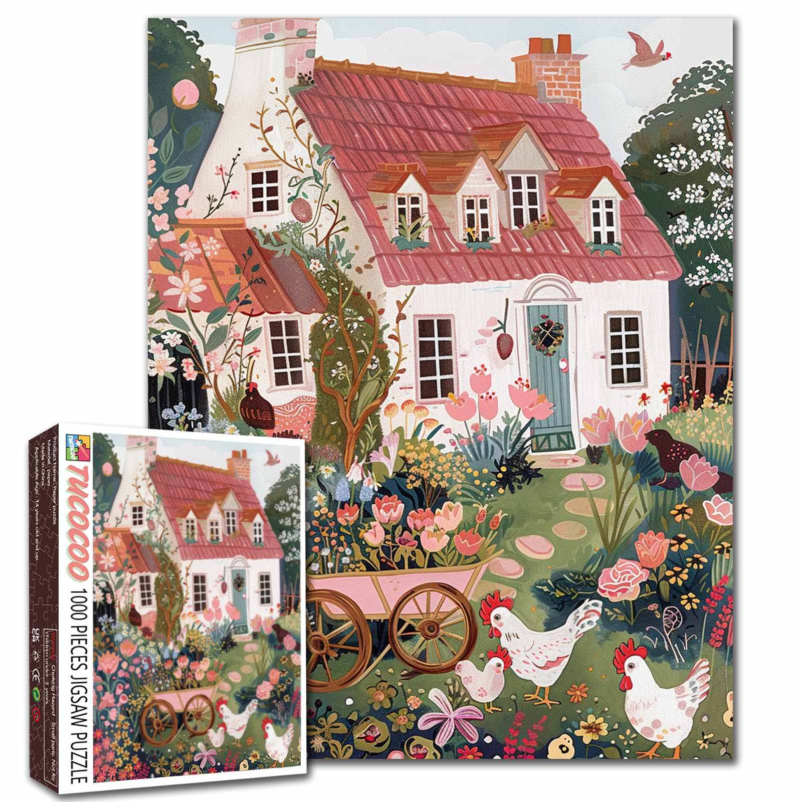 Cottage Garden Country Life Jigsaw Puzzle – Tucocoo