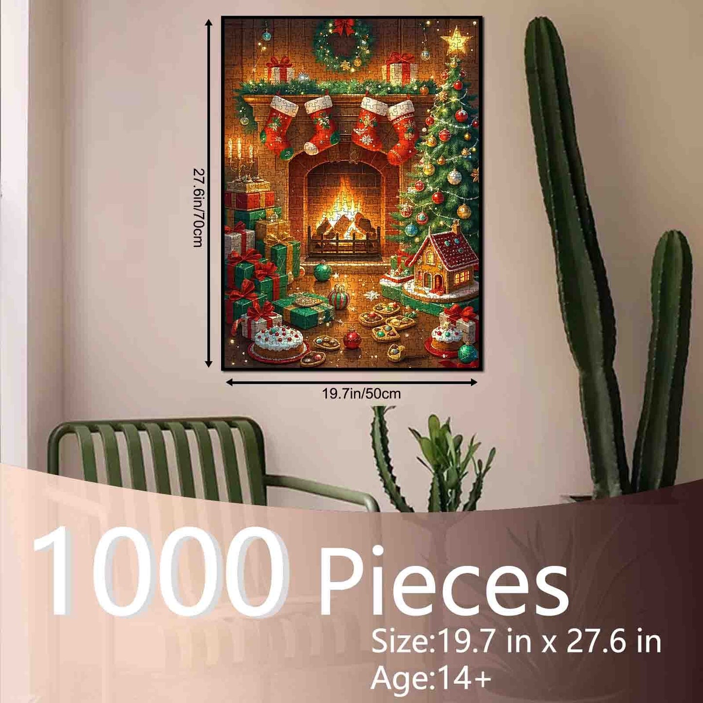 Cozy Fireplace Christmas Eve Jigsaw Puzzle