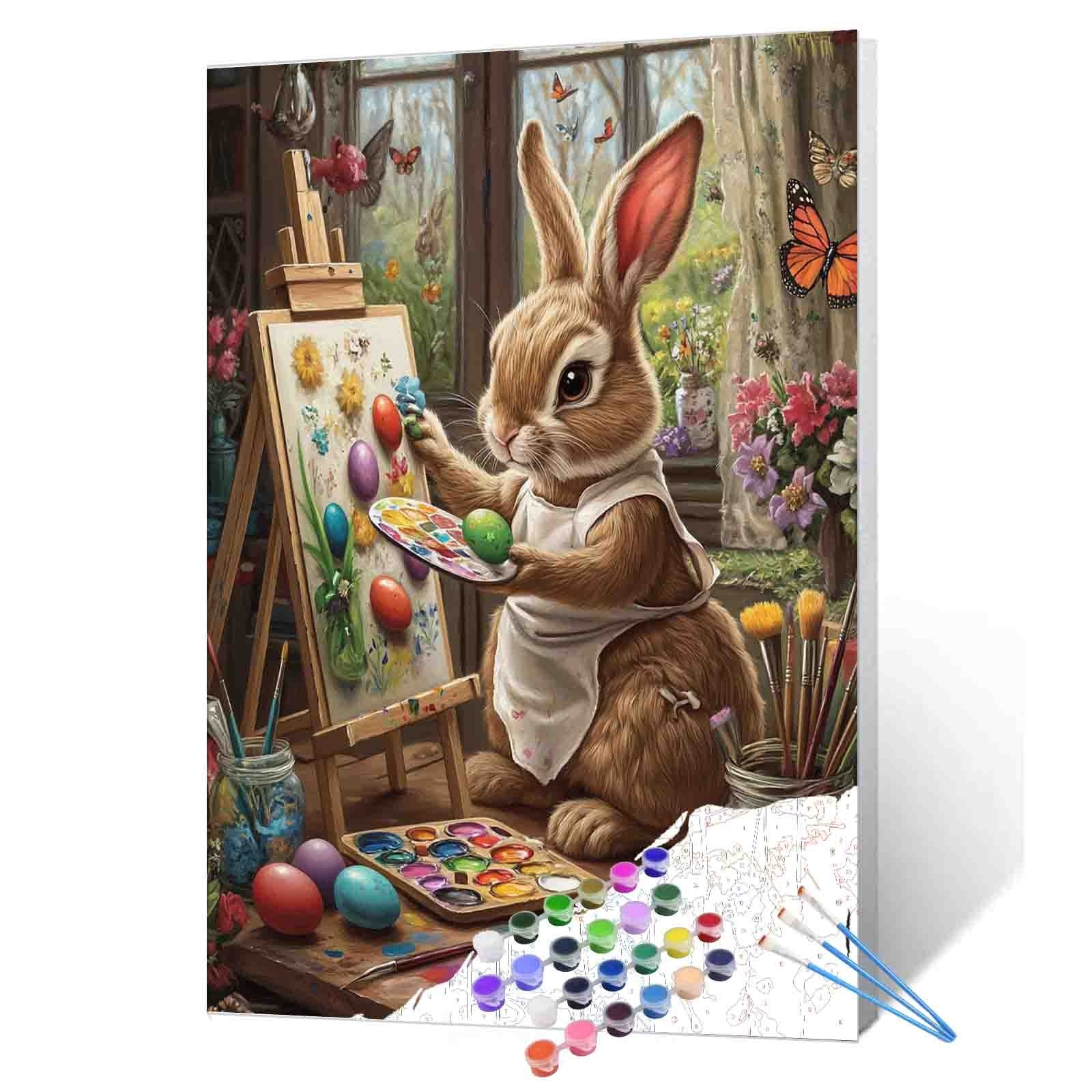 Kreativer Hase Künstler Malen nach Zahlen – Tucocoo, image size:1600x1600