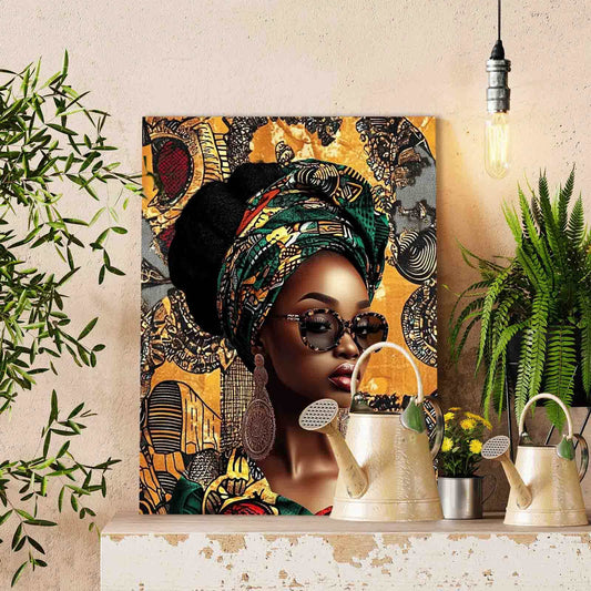 Cultural Elegance Portrait Paint by Numbers