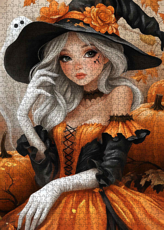Cute Halloween Witch Jigsaw Puzzle