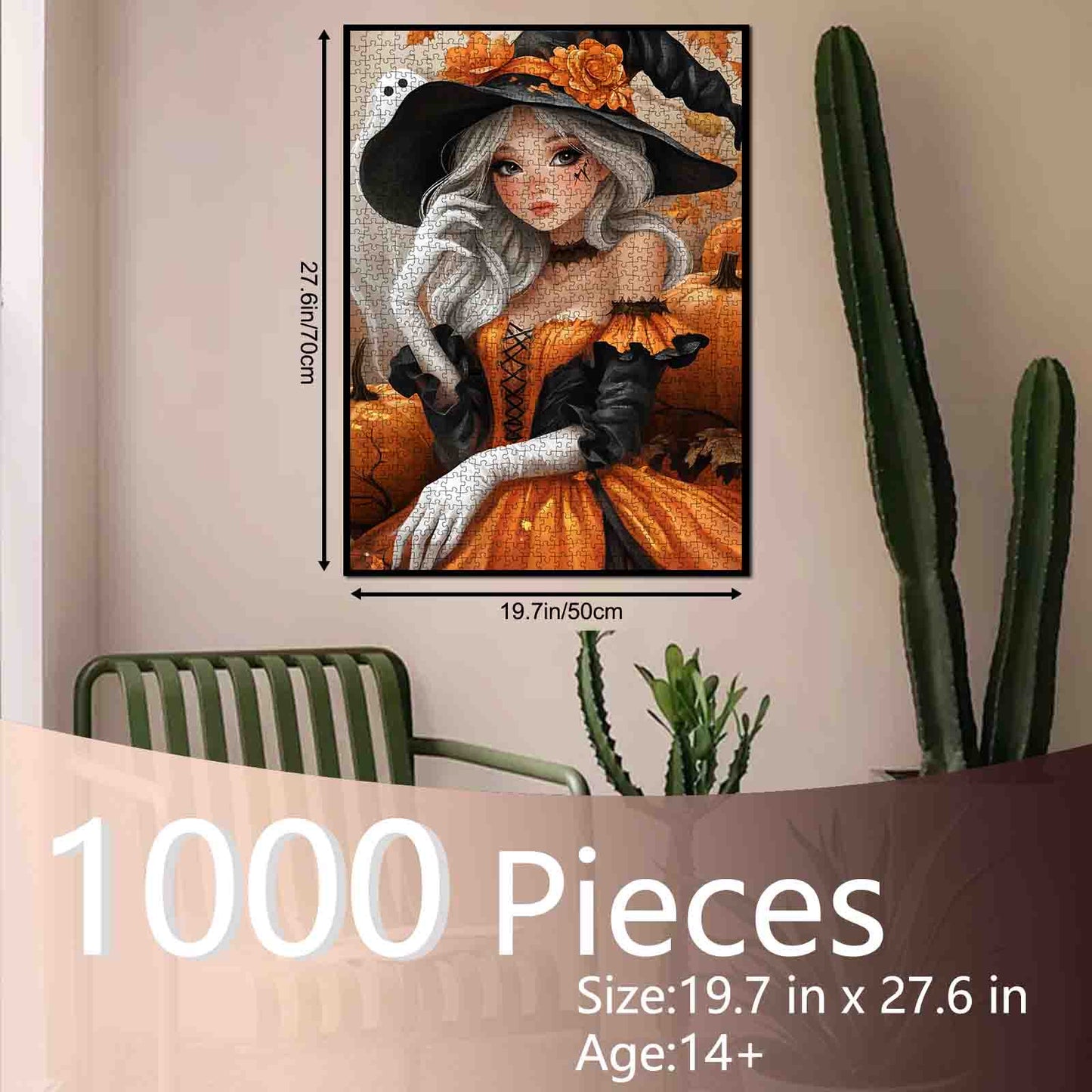 Cute Halloween Witch Jigsaw Puzzle