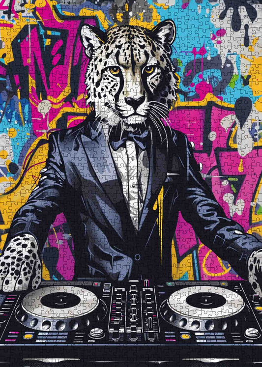 DJ Leopard Graffiti Jigsaw Puzzle
