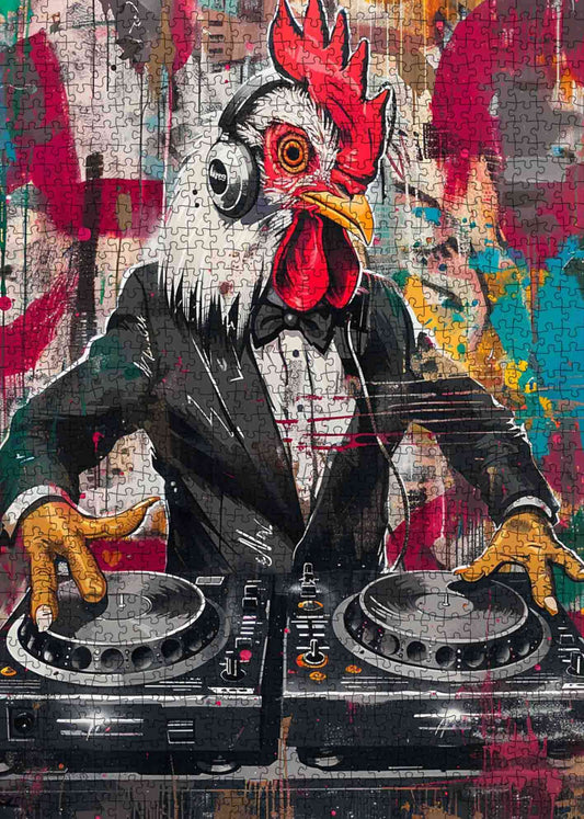 DJ Rooster Graffiti Jigsaw Puzzle