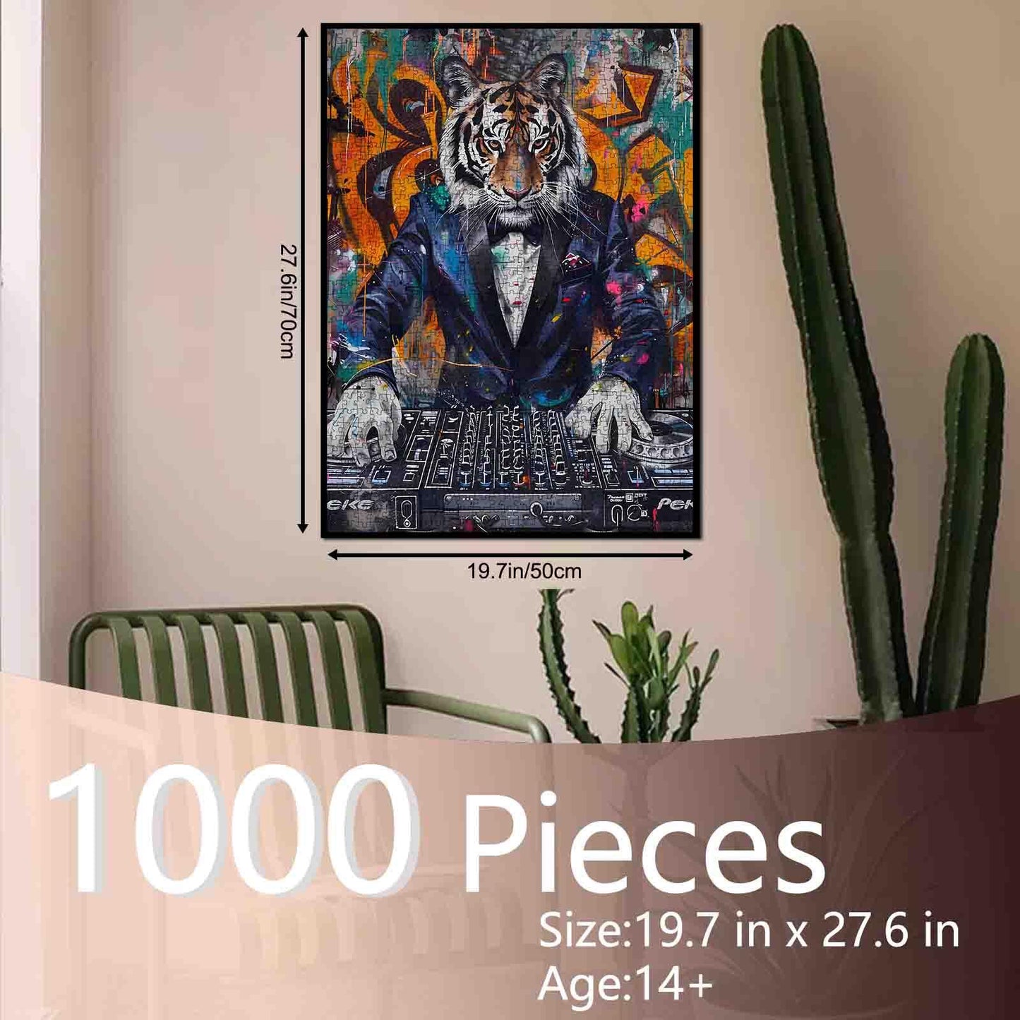 DJ Tiger Graffiti Jigsaw Puzzle
