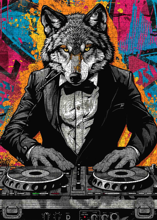 DJ Wolf Graffiti Jigsaw Puzzle