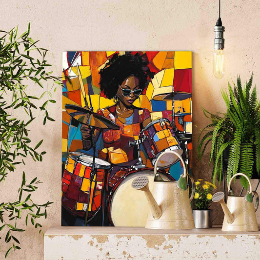 Drummer Queen Paint by Numbers