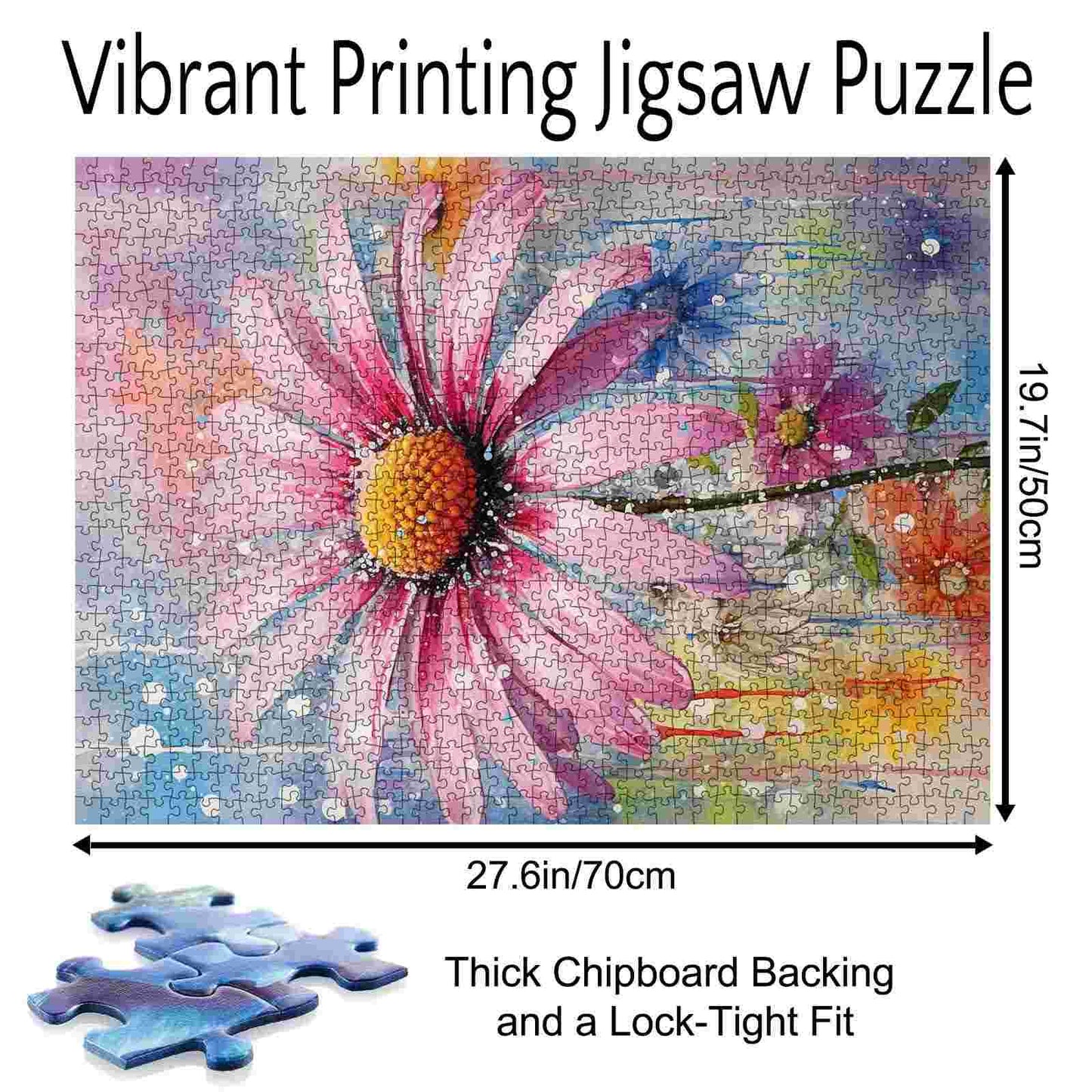 Echinacea Flowers Art Jigsaw Puzzles