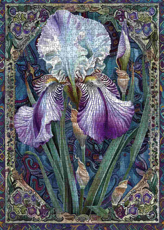 Elegant Iris Bloom Jigsaw Puzzle
