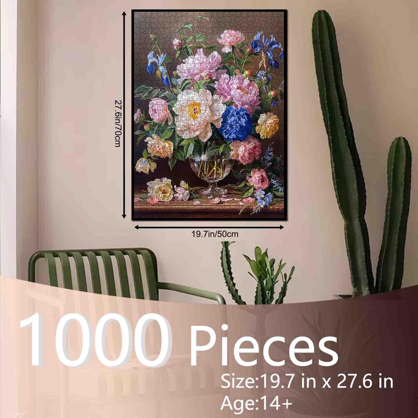 Elegant Peony Bouquet Jigsaw Puzzle