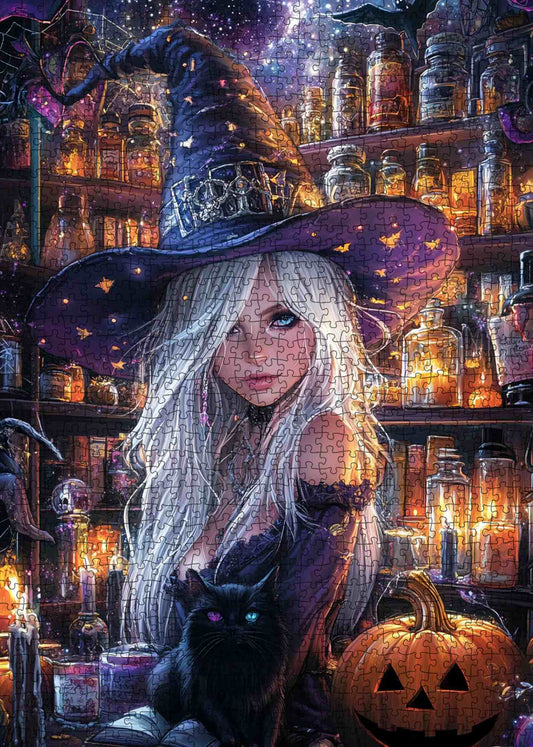 Enchanted Halloween Witch Jigsaw Puzzle