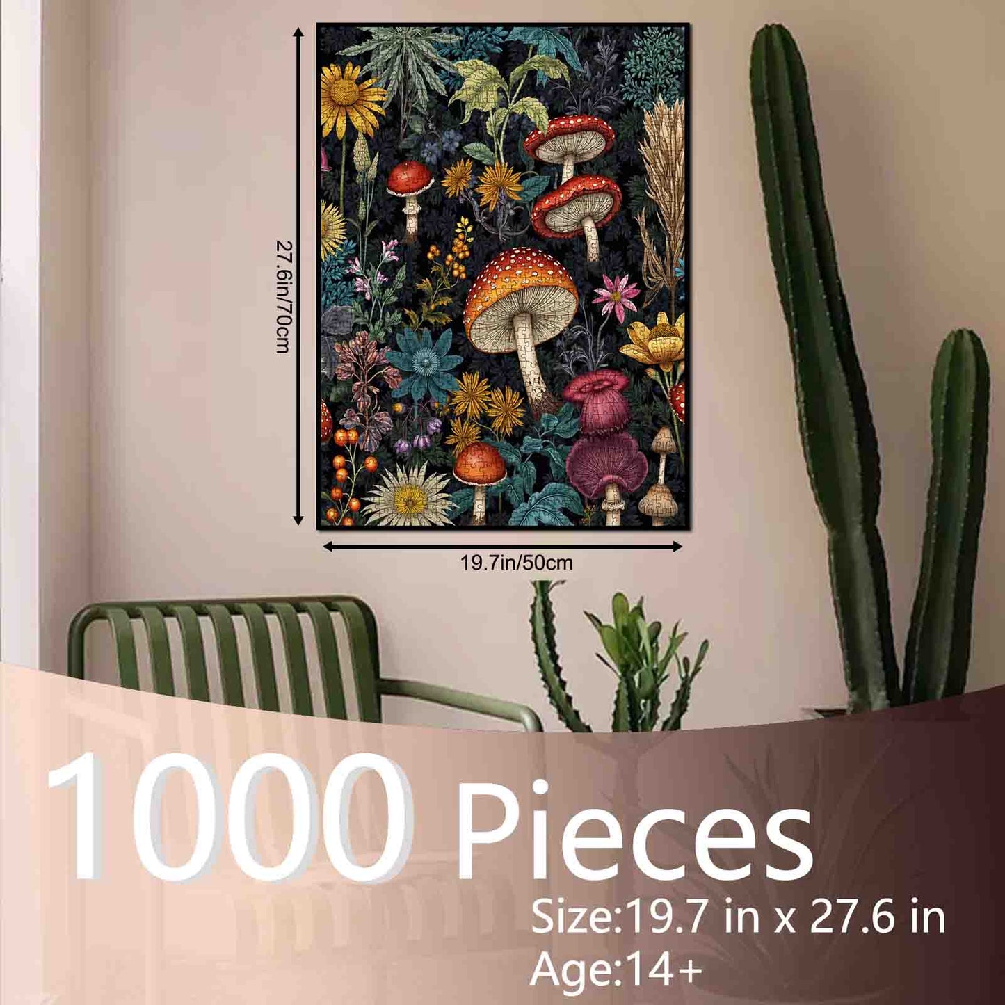 Enchanted forest mushrooms Jigsaw Puzzle