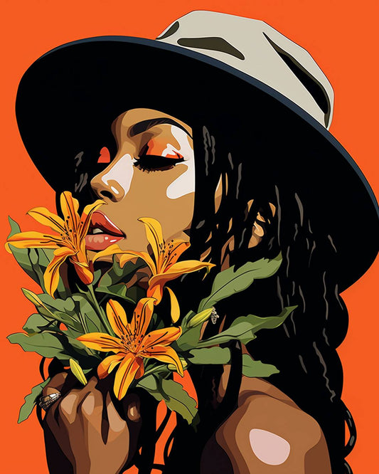 Elegance in Bloom Paint by Numbers