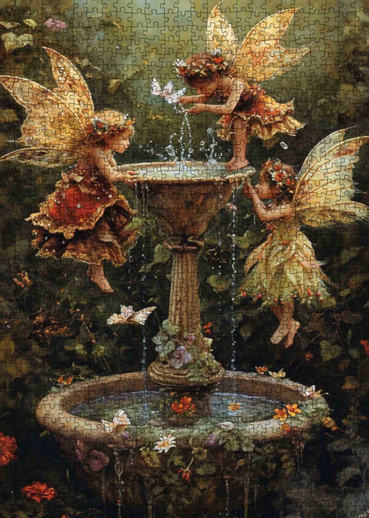 Fairy Fountain Jigsaw Puzzle