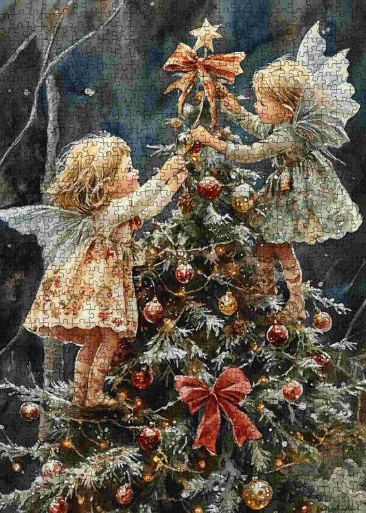 Fairy Tree Trimming Jigsaw Puzzle