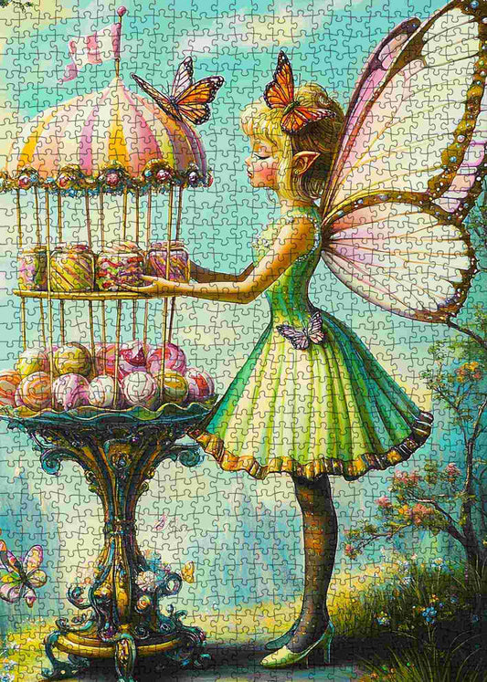Fairy with Carousel of Candies Jigsaw Puzzle