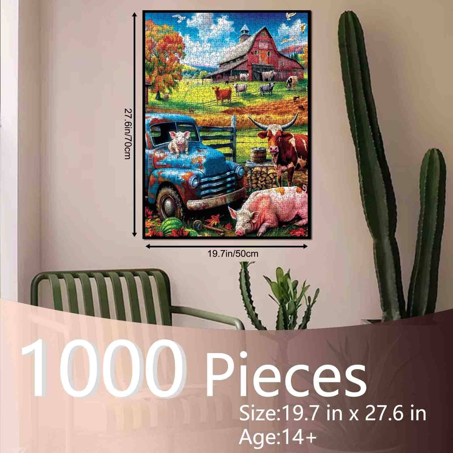 Farmhouse with Animals Jigsaw Puzzle