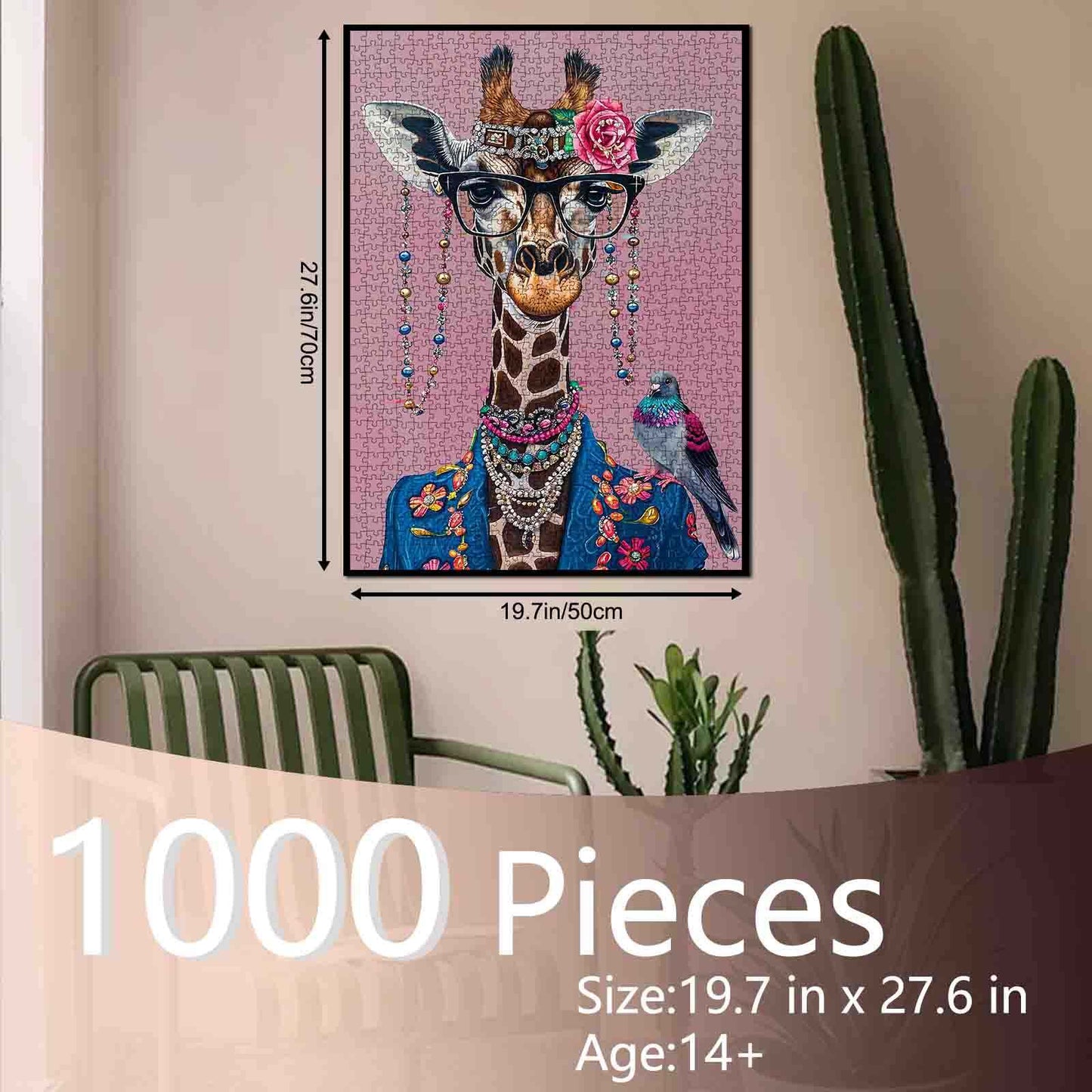 Fashionable Giraffe Jigsaw Puzzle
