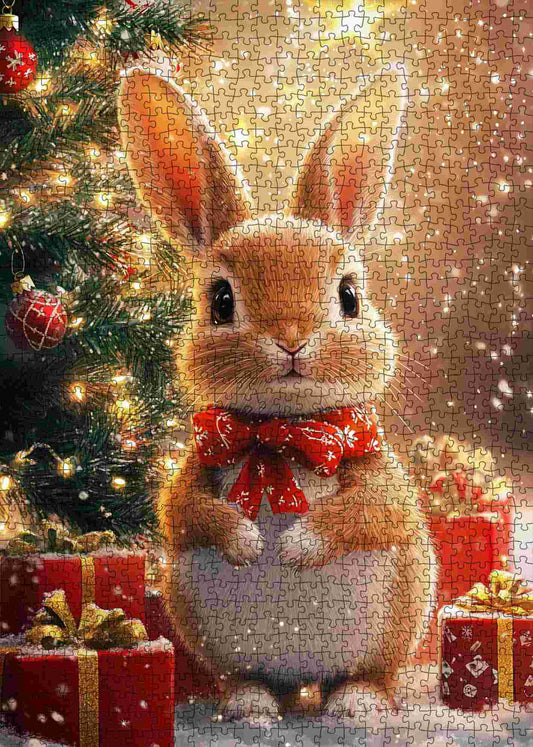Festive Bunny Delight Jigsaw Puzzle