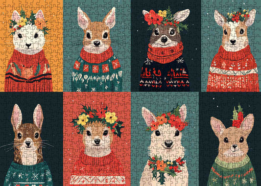 Festive Woodland Friends Jigsaw Puzzle