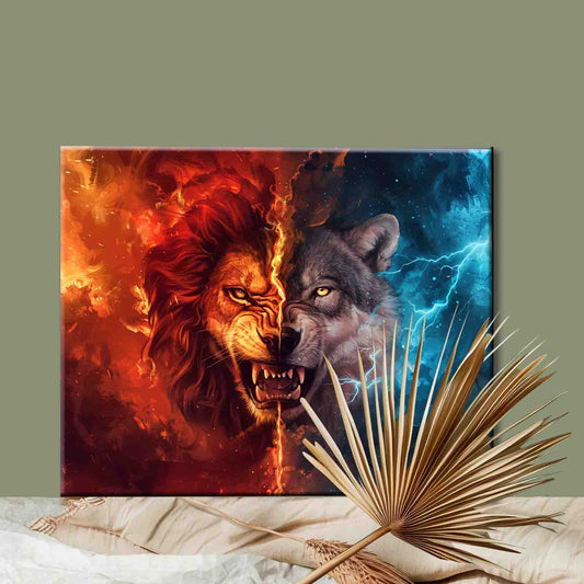 Fire and Ice Guardian Paint by Numbers