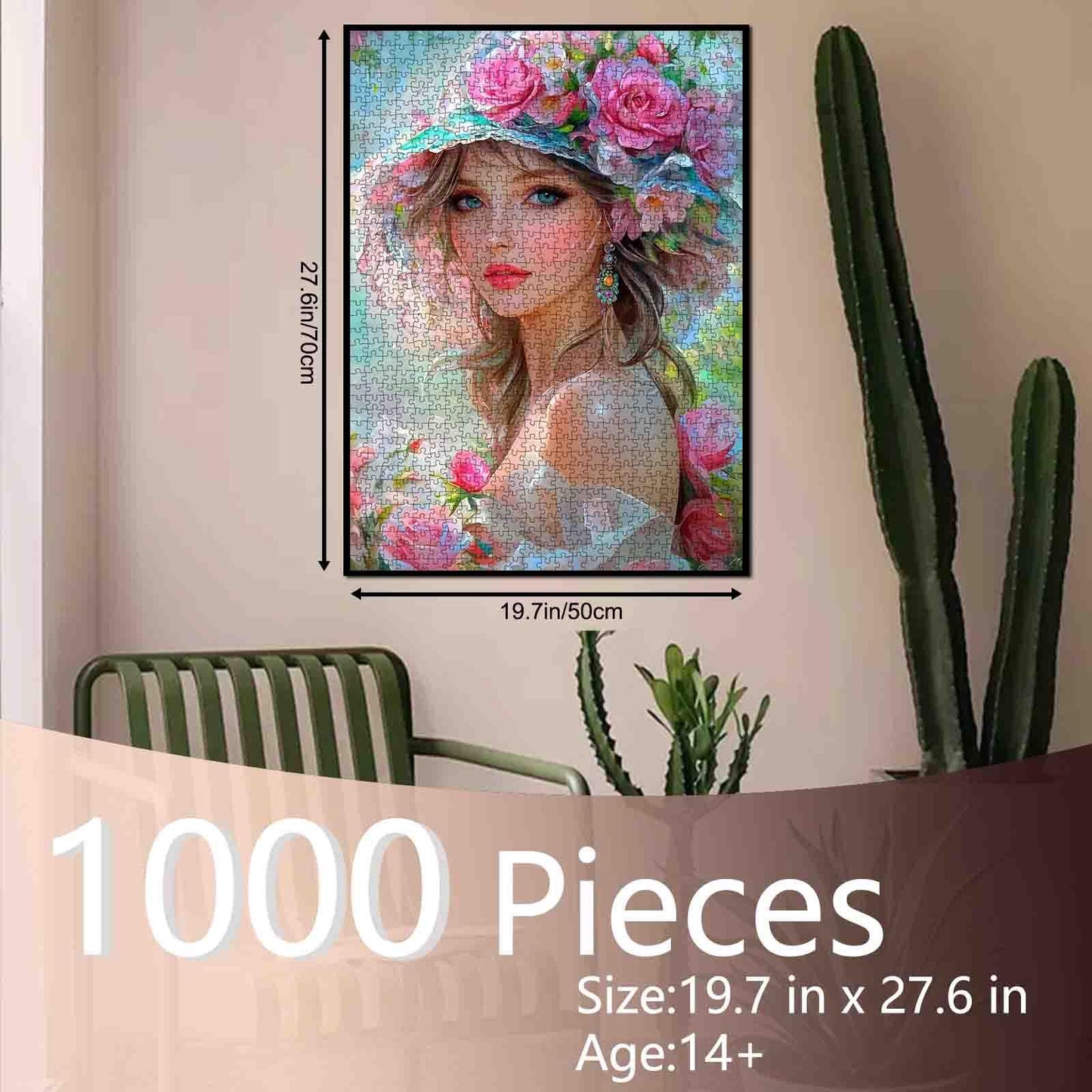 Floral Elegance Beauty Jigsaw Puzzle