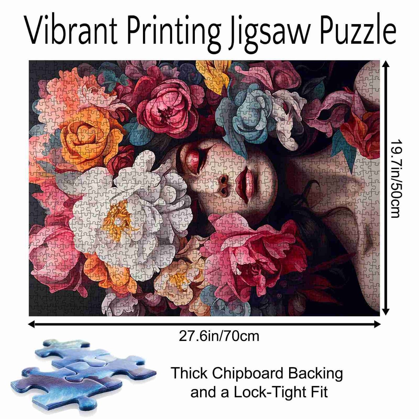 Floral Elegance and Sensual Beauty Jigsaw Puzzle