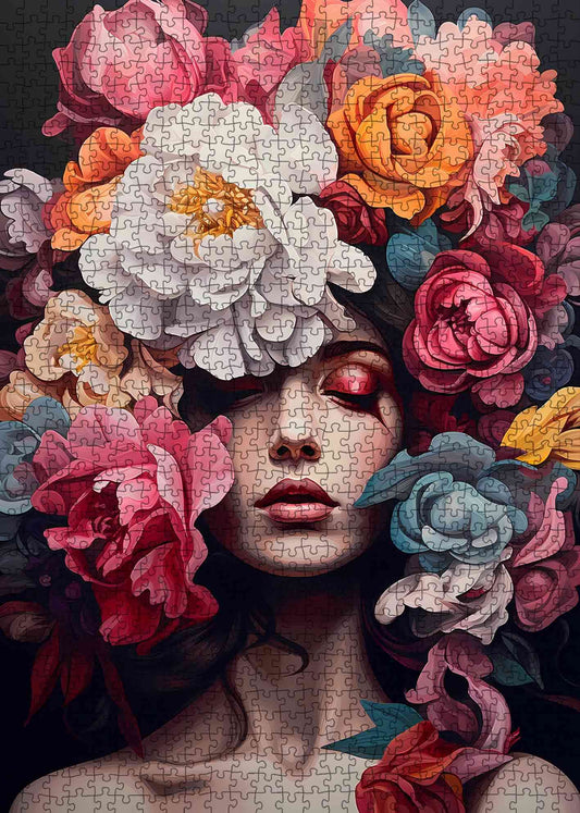 Floral Harmony Beauty Jigsaw Puzzle