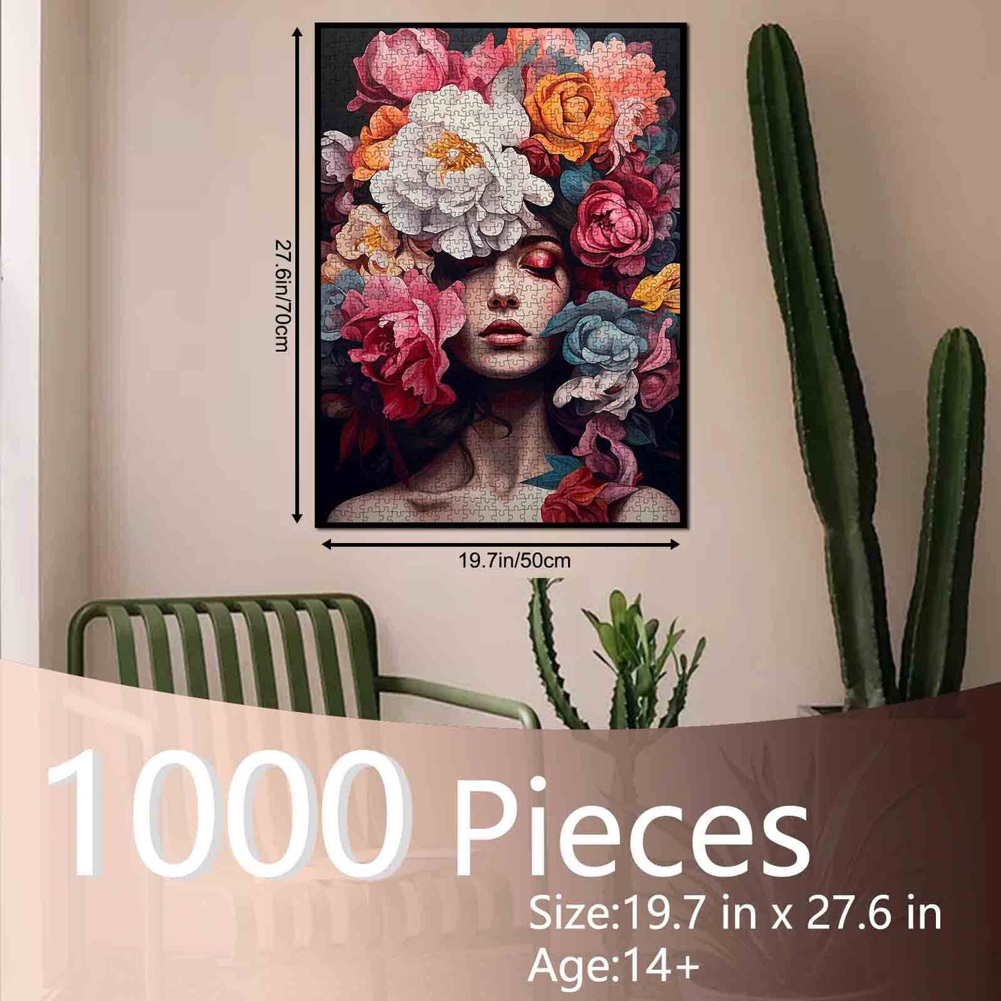 Floral Harmony Beauty Jigsaw Puzzle