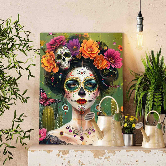 Floral Calavera Beauty Paint by Numbers