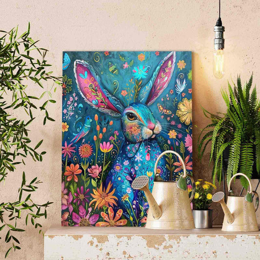Floral Dream Bunny Paint by Numbers