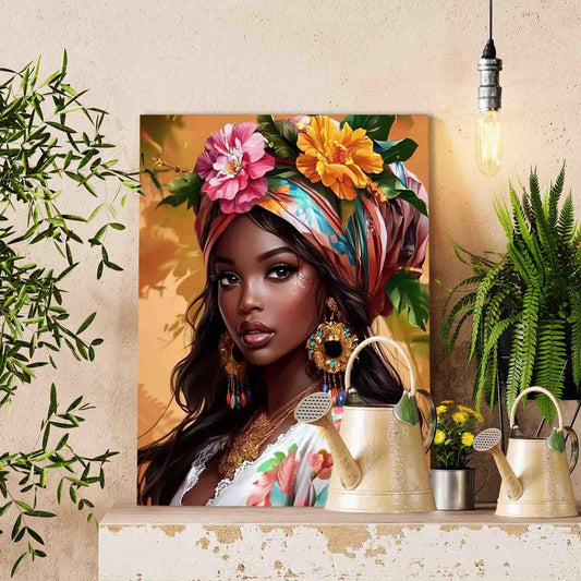 Floral Spirit of Grace Paint by Numbers