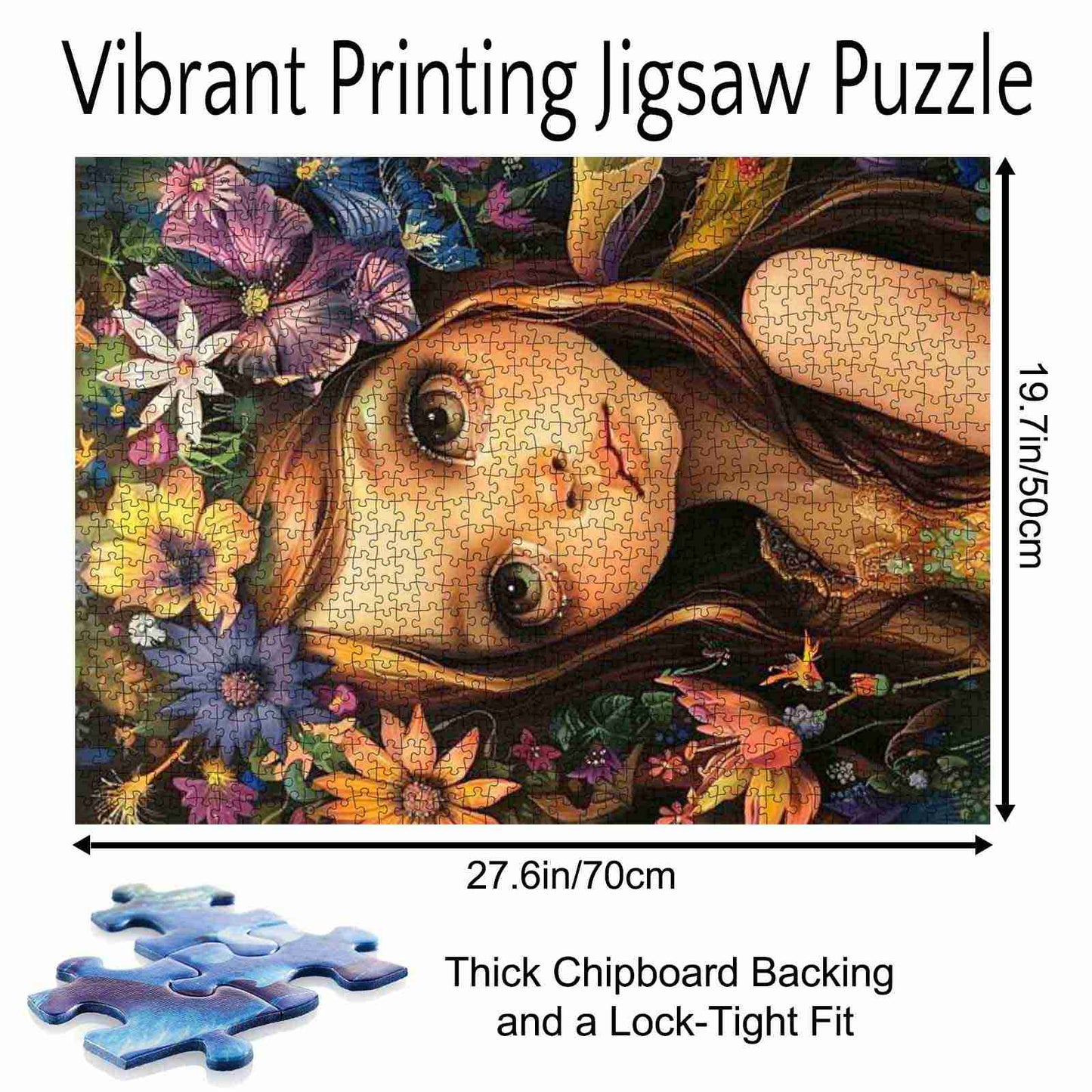 Flower Crown Girl Jigsaw Puzzle