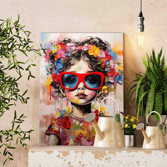 Flower Crown Girl Paint by Numbers