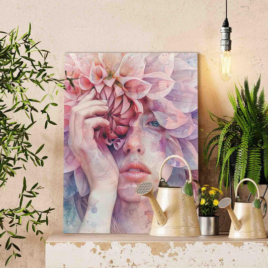Flower Veil Beauty Paint by Numbers