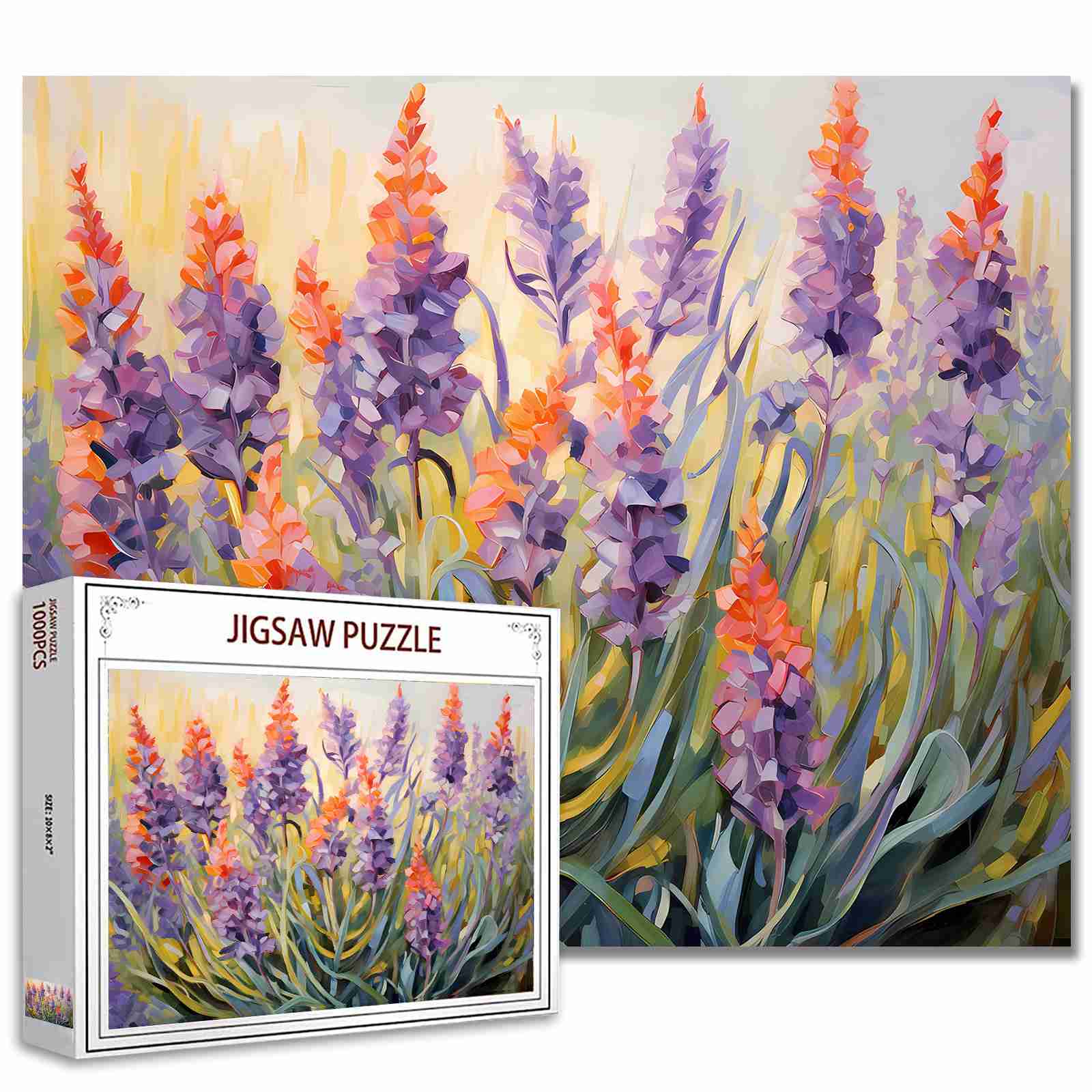 lavender flower puzzle Lavender Field Jigsaw Puzzles