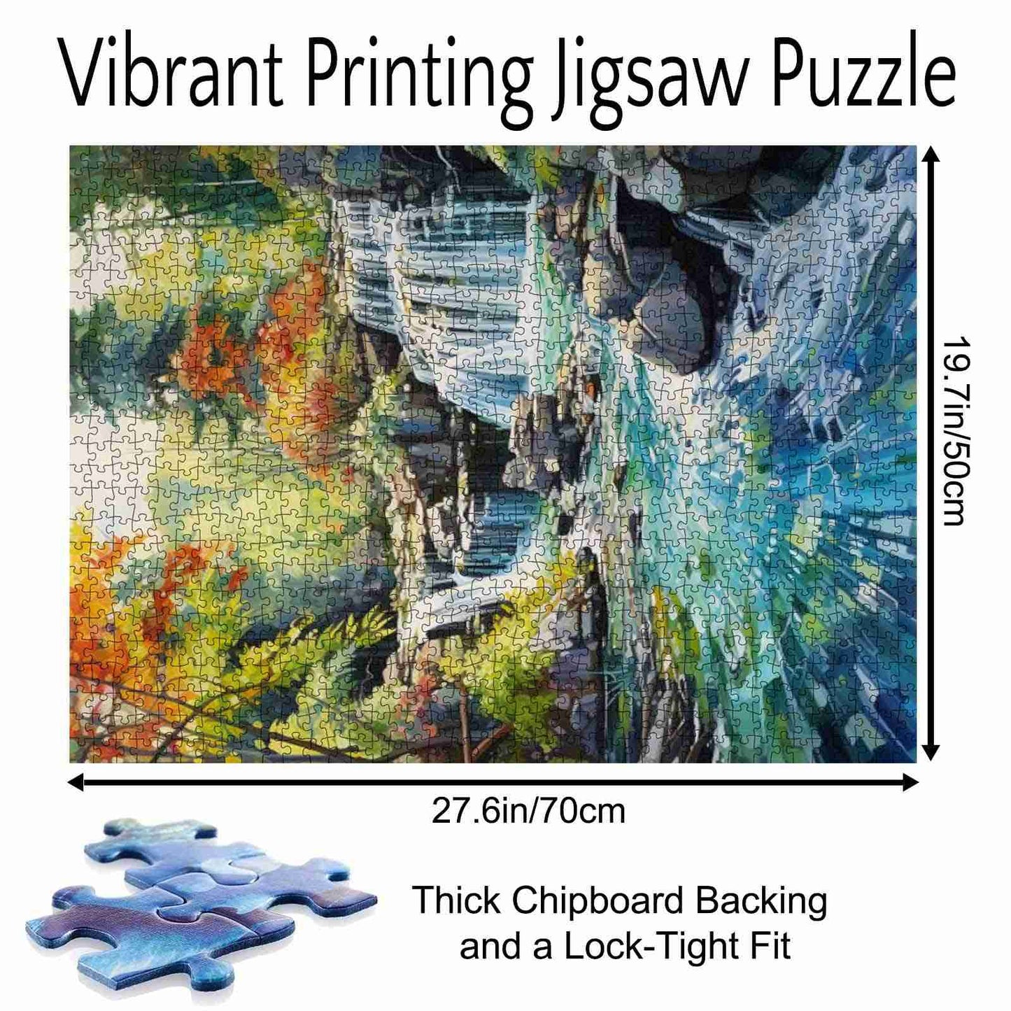 Forest Cascade Stream Jigsaw Puzzle