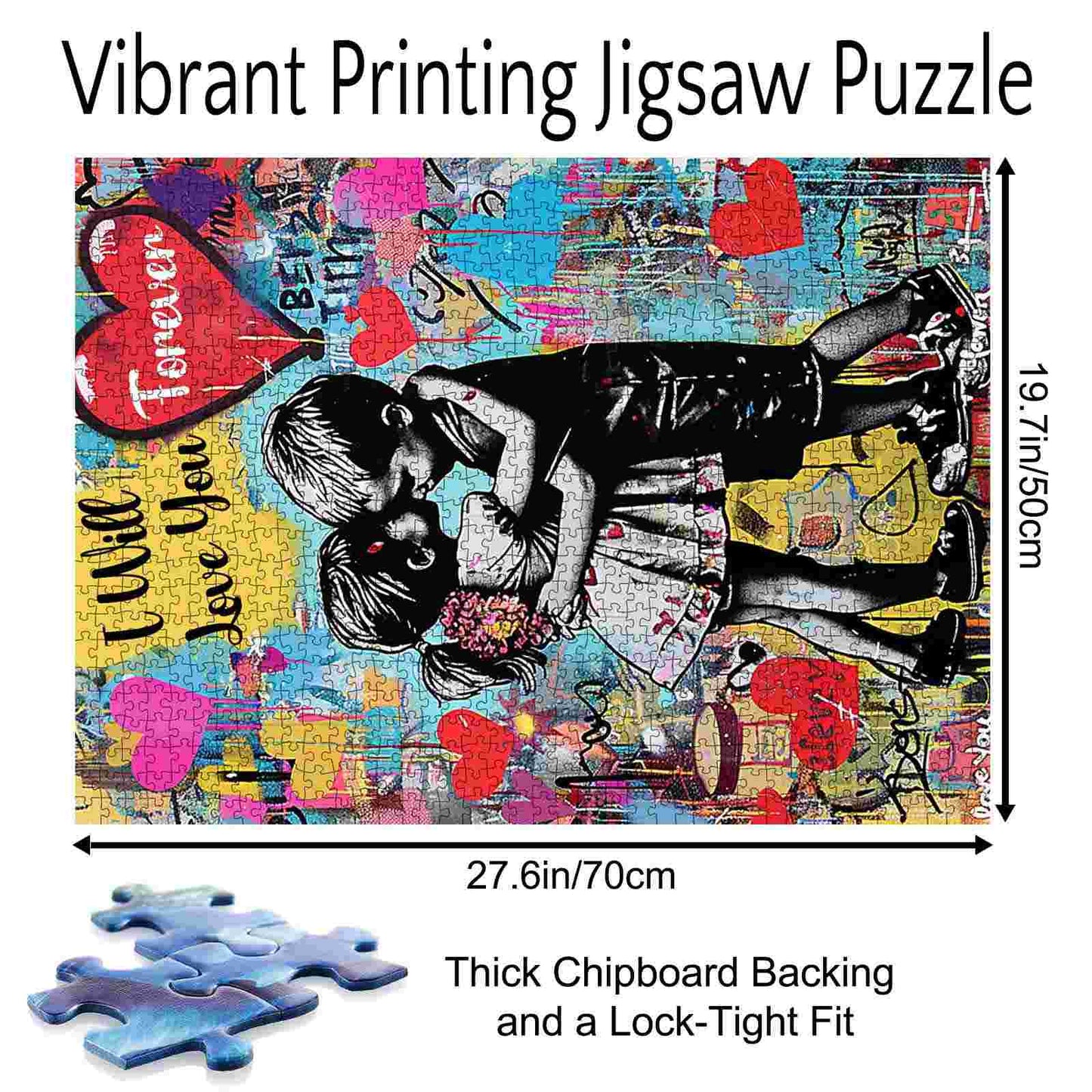 Forever Love Graffiti Jigsaw Puzzle
