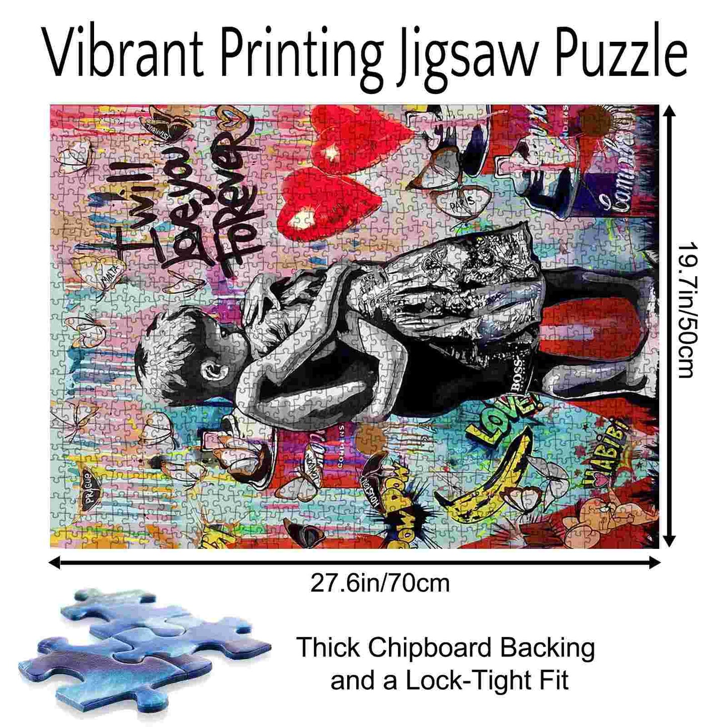 Forever Love Street Art Jigsaw Puzzle