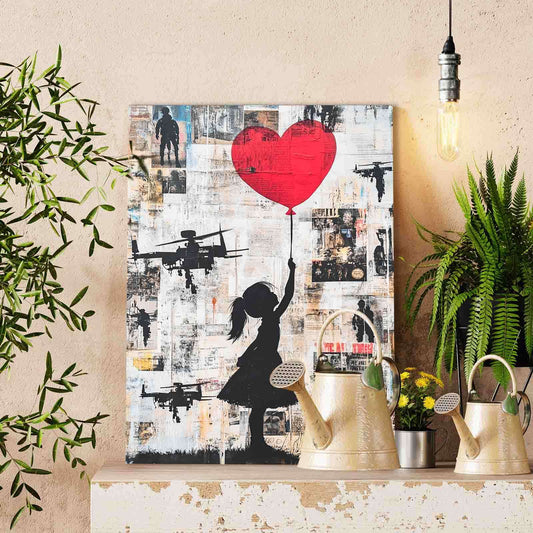 Girl and War paint by numbers