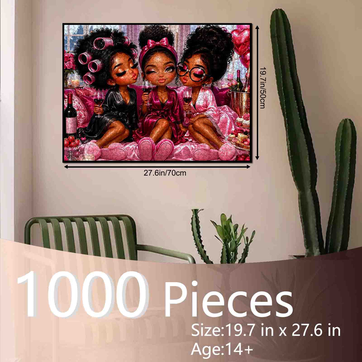Glamorous Girls Pajama Party Jigsaw Puzzle