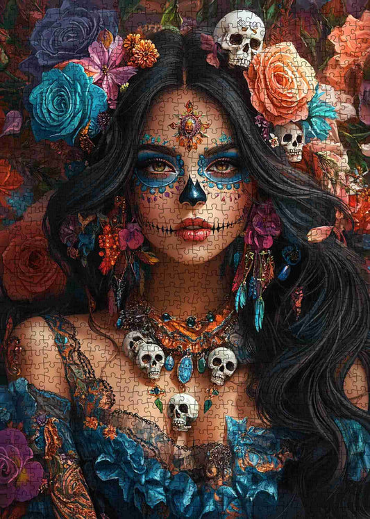 Goddess of Día de los Muertos Jigsaw Puzzle