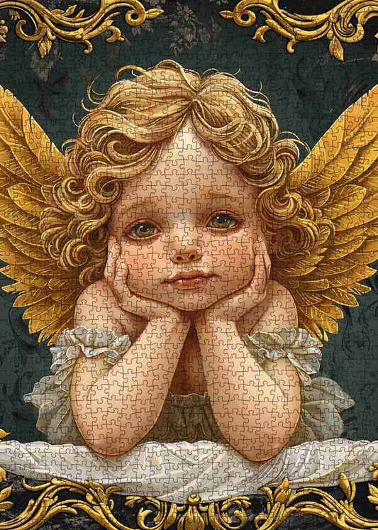Golden Angel Jigsaw Puzzle
