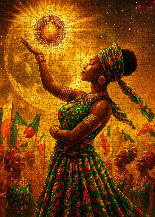 Golden Celebration Jigsaw Puzzle