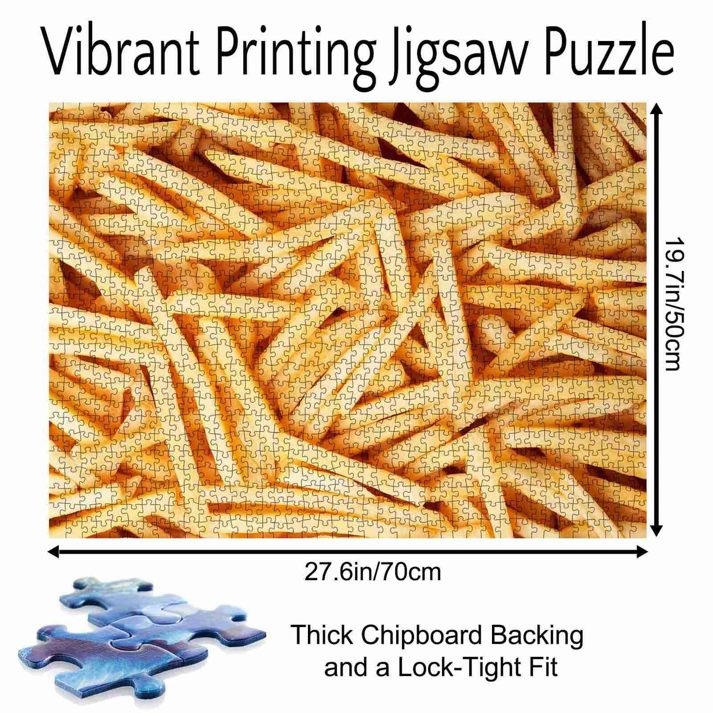 Golden French Fries Jigsaw Puzzles