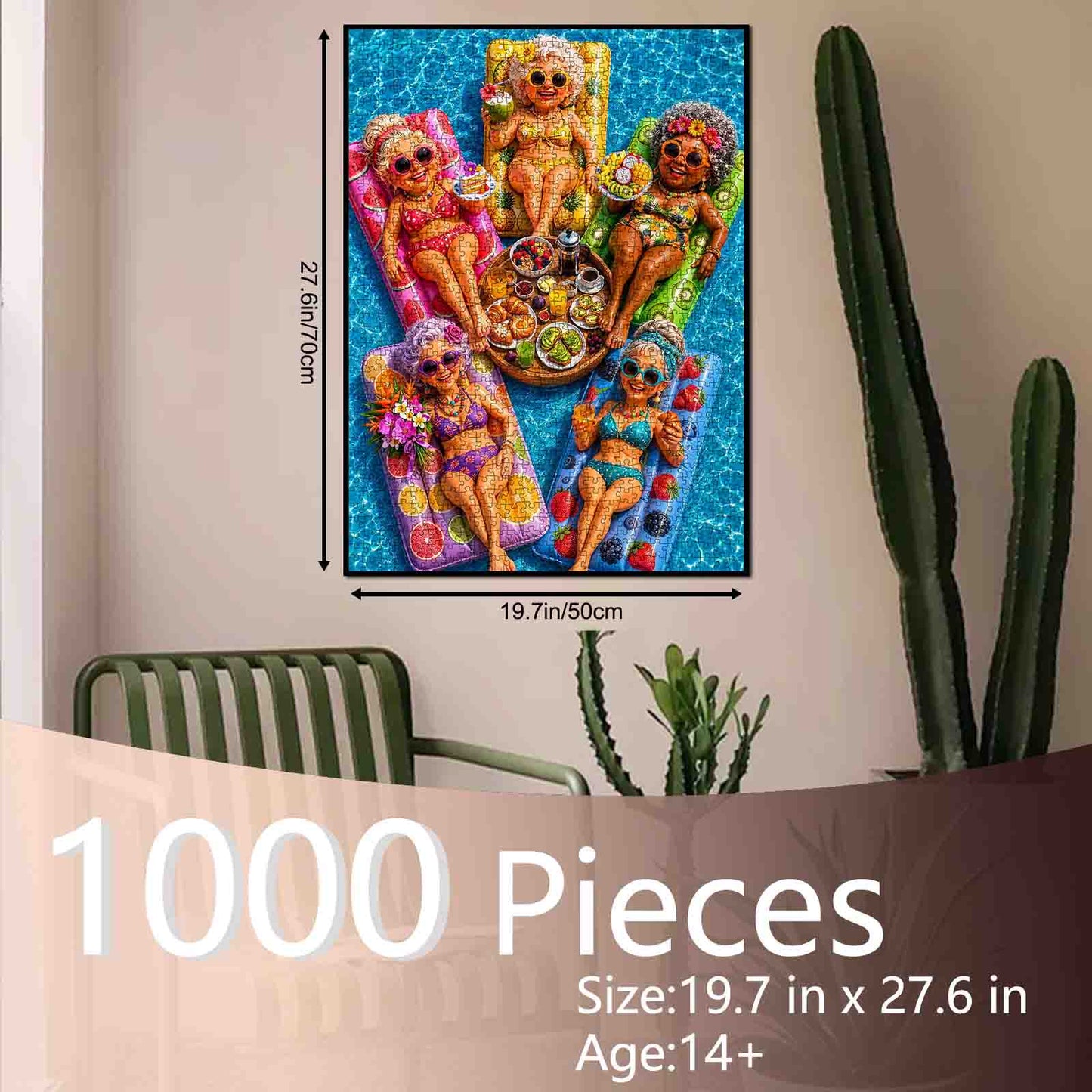 Golden Girls Poolside Brunch Jigsaw Puzzle