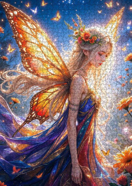 Golden Wing Fairy Jigsaw Puzzle